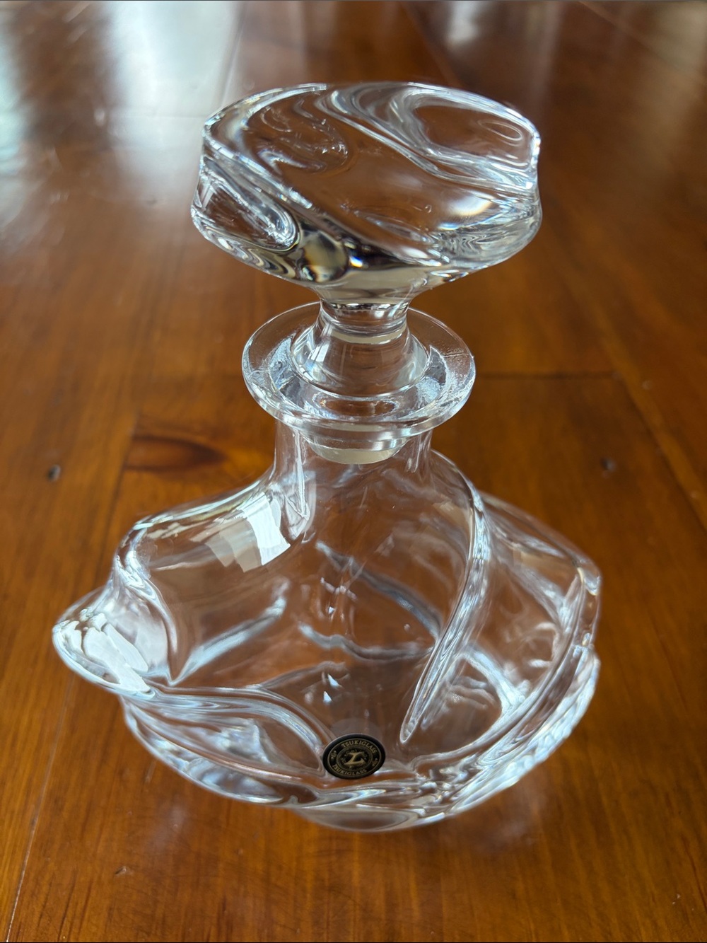 TsukiGlass Storm Japanese Crystal Whisky Decanter, 750ml